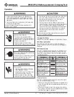 Preview for 6 page of Textron Greenlee Utility GATOR EK622PLU Operation Manual