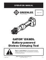 Textron GREENLINE GATOR EK6IDL Operation Manual preview