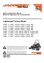 Preview for 1 page of Textron JACOBSEN LF 3400 Safety And Operation Manual