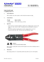 Preview for 2 page of Textron Klauke K 10 Instruction Manual