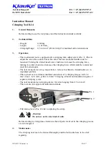 Preview for 2 page of Textron Klauke K 14 Instruction Manual