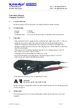 Предварительный просмотр 2 страницы Textron Klauke K 15 Instruction Manual