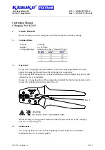 Preview for 2 page of Textron Klauke K 24/2 Instruction Manual