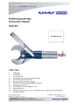 Textron Klauke SDK 202 Instruction Manual предпросмотр