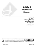 Preview for 1 page of Textron LF-128 Safety & Operation Manual