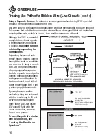 Предварительный просмотр 16 страницы Textron POWER FINDER CIRCUIT SEEKER GREENLEE 2011/00521 Instruction Manual