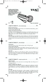 Preview for 1 page of TFA LUMATIC STARLIGHT Operating Instructions