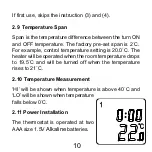 Preview for 11 page of TFC 099A User Manual