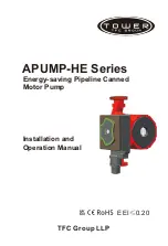 TFC Tower APUMP-HE Series Installation And Operation Manual preview