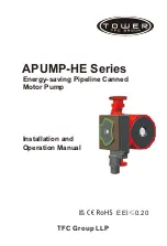 TFC Tower APUMP-HE Series Installation And Operation Manual предпросмотр