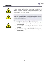 Preview for 2 page of TFortis PSW-2G+Hot Operating Manual