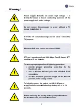 Preview for 2 page of TFortis PSW-2G6F+UPS-Box Operating Manual