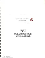 Preview for 1 page of TFT 7601 Manual