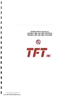 Preview for 1 page of TFT 886 EBS System Operation Manual