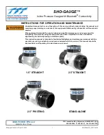 Preview for 1 page of TFT SHO-GAUGE IN-LINE PIVOTING Instruction For Operation And Maintenance