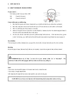 Preview for 7 page of TGA Eclipse Operating Instructions And Owner'S Handbook