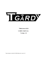 Tgard 7900S Series User Manual preview