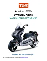 Preview for 1 page of TGB X-MOTION 250 Owner'S Manual