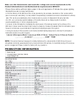 Preview for 2 page of TGS WP-CEP-12C-200VPE Installation And Operation Instructions Manual