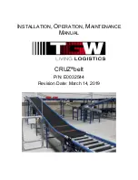 Preview for 1 page of TGW CRUZbelt Installation, Operation & Maintenance Manual