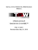 TGW CRUZCONTROL GENERATION 2 FOR NBC Installation, Operation & Maintenance Manual preview