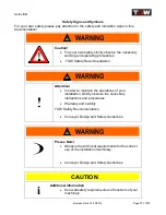 Предварительный просмотр 17 страницы TGW Natrix Installation, Operation & Maintenance Manual