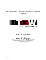 TGW NBC Flat Belt Installation, Operation & Maintenance Manual предпросмотр