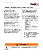 Предварительный просмотр 6 страницы TGW NBS 90 PolySort Installation, Operation & Maintenance Manual