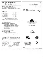 th-contact th25 Manual preview