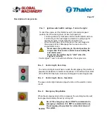 Preview for 17 page of Thaler KE-SP 3050 Operation Manual