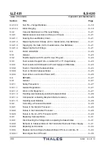 Preview for 12 page of Thales 421 Operation And Maintenance