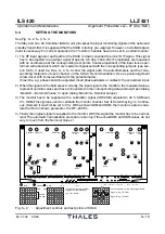 Preview for 127 page of Thales 421 Operation And Maintenance