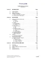 Preview for 3 page of Thales 82166 Series Installation And Maintenance Manual