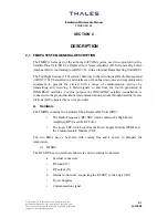 Preview for 11 page of Thales 82166 Series Installation And Maintenance Manual