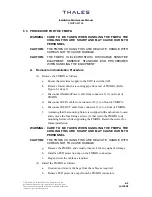 Preview for 38 page of Thales 82166 Series Installation And Maintenance Manual