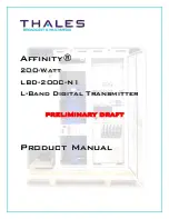 Предварительный просмотр 1 страницы Thales Affinity LBD-200C-N1 Product Manual