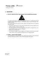 Preview for 18 page of Thales AHV1600 Operation And Installation Manual