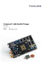 Preview for 1 page of Thales Cinterion LGA DevKit Things User Manual