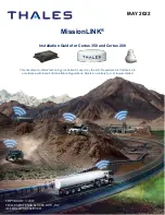 Thales MissionLINK Certus 200 Installation Manual preview