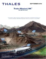 Preview for 1 page of Thales MissionLink Installation Manual