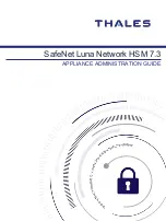 Предварительный просмотр 1 страницы Thales SafeNet Luna Network HSM 7.3 Administration Manual