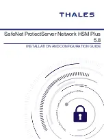 Thales SafeNet ProtectServer Network HSM Plus 5.8 Installation And Configuration Manual предпросмотр