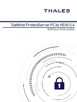 Thales SafeNet ProtectServer PCIe HSM 5.4 Installation Manual preview