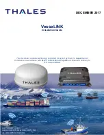 Preview for 1 page of Thales VesseLINK VF350BM Installation Manual