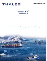 Preview for 1 page of Thales VesseLINK Installation Manual