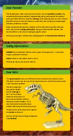 Preview for 2 page of Thames & Kosmos DIG IT! DINOS GIANT DINOSAUR SKELETON KIT Manual