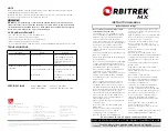 Thane Fitness ORBITREK MX Instruction Manual preview