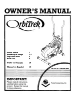 Thane Fitness OrbiTrek OR1000-PRO Owner'S Manual preview