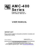 The Armstrong Monitoring Corporation AMC-400 Series User Manual preview