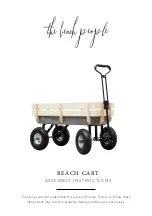 the beach people BEACH CART Assembly Instructions preview